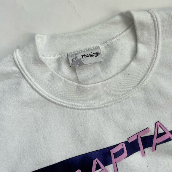 Disney Captain EO white long sleeve unisex crew neck sweatshirt - Picture 5 of 10